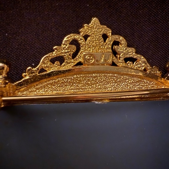 Luxurious Golden Cat Mirror Signed JJ - Picture 8 of 8